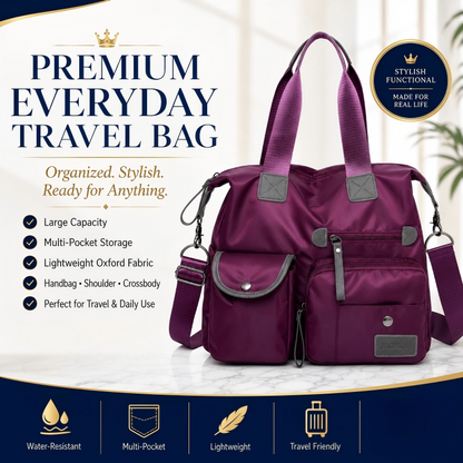👜✨ 50% KORTING! Stop met het graaien naar je sleutels in een bodemloze tas! Waterdicht, 3 draagwijzen en slimme vakken voor je tablet, fles en make-up – altijd georganiseerd.