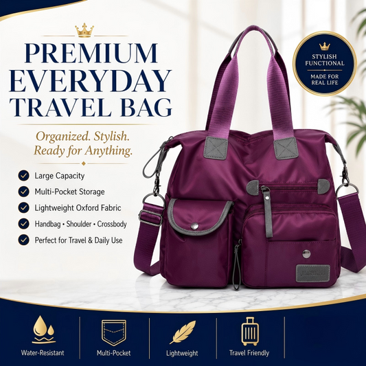👜✨ 50% KORTING! Stop met het graaien naar je sleutels in een bodemloze tas! Waterdicht, 3 draagwijzen en slimme vakken voor je tablet, fles en make-up – altijd georganiseerd.
