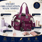 👜✨ 50% KORTING! Stop met het graaien naar je sleutels in een bodemloze tas! Waterdicht, 3 draagwijzen en slimme vakken voor je tablet, fles en make-up – altijd georganiseerd.