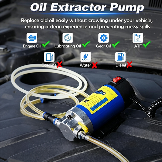 🔧🛢️ 12V/24V olie transferpomp | Puur koperen motor | Aluminium pompkop | Spiraalveer kabel & koperen klemmen | Compact & draagbaar | 50% KORTING!