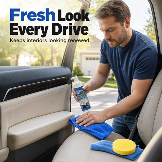 ✨🚗 50% KORTING! Stop met het accepteren van een dof, vies dashboard! Deze schuimreiniger haalt vuil uit leder en vinyl, laat geen plakkerig laagje achter, en geeft je interieur die showroom-look terug.