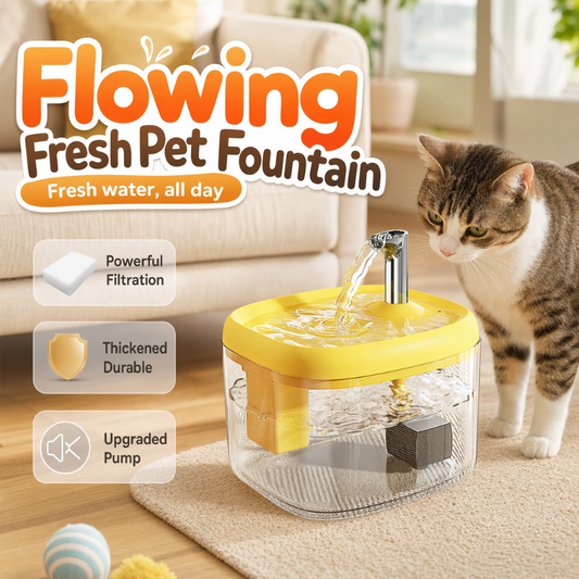 💧🐱 50% KORTING! Alsof je een mini-waterval met een butler hebt die je kat verleidt om meer te drinken! Voedselveilig, stil, transparant, en je checkt het water zonder op te staan.