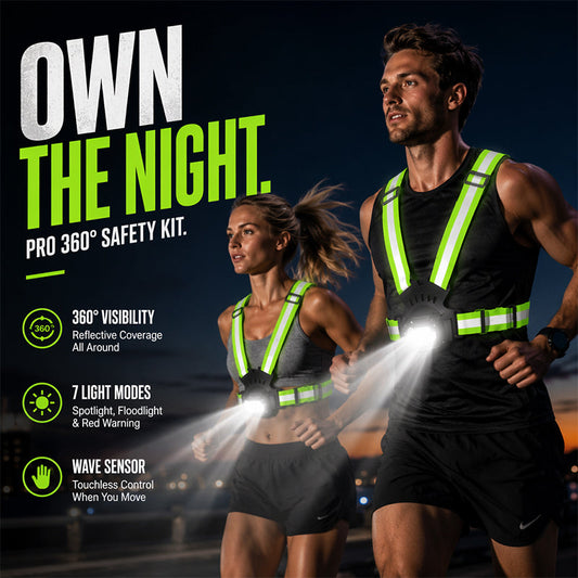💡✨ 50% KORTING! 90° kantelbaar LED-licht, USB-C oplaadbaar, en reflecterende banden die jou laten stralen in het donker. Deze borstlamp is je persoonlijke vuurtoren voor elke nachtelijke run of hike.