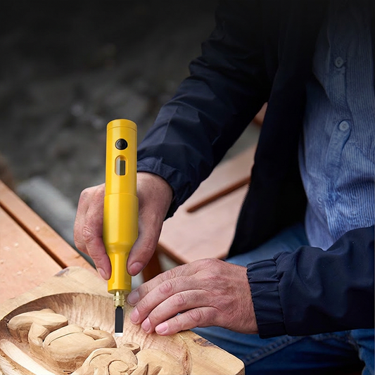 💥🔪 50% KORTING! Stop met het knijpen in een bot mes! Deze draadloze graveermachine met koperen kern en 5 snijkoppen snijdt, kerft en graveert álles – trilt niet, weegt niks.