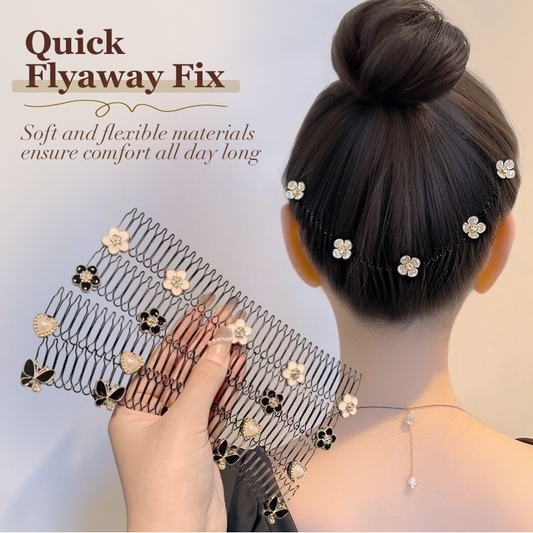 🌸✨ 50% KORTING! Alsof je een onzichtbare temmer hebt die elke piekhaar en flyaway in 1 seconde platlegt! Geen knellende clips, geen pluis – alleen een strakke look.