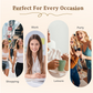 🌸✨ 50% KORTING! Alsof je een onzichtbare temmer hebt die elke piekhaar en flyaway in 1 seconde platlegt! Geen knellende clips, geen pluis – alleen een strakke look.