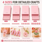 🎨🎯 50% KORTING! Stop met het rollen van ongelijke kleiballetjes! Deze 3D-geprinte set maakt 4 precisiematen in 1 beweging – perfect voor nagelkunst, oorbellen en mini-projecten.