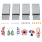 🎨🎯 50% KORTING! Stop met het rollen van ongelijke kleiballetjes! Deze 3D-geprinte set maakt 4 precisiematen in 1 beweging – perfect voor nagelkunst, oorbellen en mini-projecten.