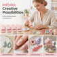 🎨🎯 50% KORTING! Stop met het rollen van ongelijke kleiballetjes! Deze 3D-geprinte set maakt 4 precisiematen in 1 beweging – perfect voor nagelkunst, oorbellen en mini-projecten.