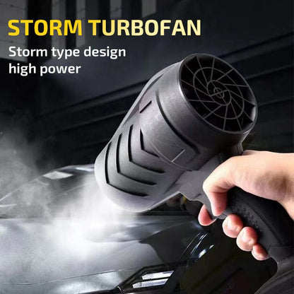 ⚡ Alsof je een mini-storm in je hand hebt! 1050W, 650g blaasvermogen en meerdere snelheden – voor stof, water, haar en rook, overal.