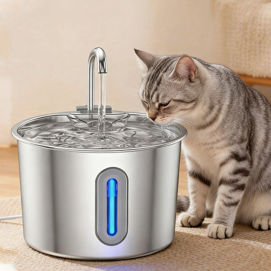 🐱💧 50% KORTING! Alsof je een roestvrijstalen waterval met ingebouwde sterilisator hebt die elke slok bacterievrij houdt! 2.2L, fluisterstil, en geen stilstaand water waar ziektes broeden – alleen fris, stromend leven.