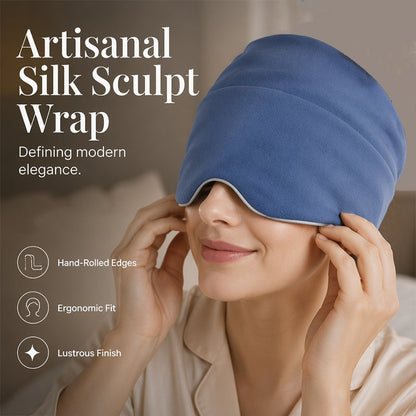 Gewogen slaapmuts met oogmasker – ontworpen voor diepe slaap in microzwaartekracht, lichtwerend en ademend. Overal een goede nachtrust