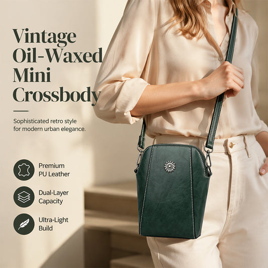 👜🎯 HOT SALE 50% OFF! Dubbel compartiment voor je smartphone én essentials, waterbestendig PU-leer dat met de dag mooier wordt, en het past perfect bij élke outfit. De enige tas die je nodig hebt.