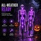 🎃☀️ 50% KORTING! Stop met het jaloers kijken naar de Halloween-tuin van de buren! Deze solar skeletlampen laaien 's nachts op en maken van jouw oprit de engste plek van de straat.