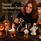 🎃BORING HALLOWEEN DECOR?🎃 Spooky Duck Set – Hand-Painted, 5 Characters, Weather-Resistant – For Shelves, Desks & Outdoors! 🦇