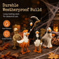 🎃BORING HALLOWEEN DECOR?🎃 Spooky Duck Set – Hand-Painted, 5 Characters, Weather-Resistant – For Shelves, Desks & Outdoors! 🦇