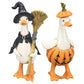🎃BORING HALLOWEEN DECOR?🎃 Spooky Duck Set – Hand-Painted, 5 Characters, Weather-Resistant – For Shelves, Desks & Outdoors! 🦇