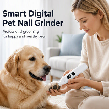 🐾✨ 50% KORTING! Alsof je een fluisterende manicure in je hand hebt die de nagels van je huisdier in 1 minuut slijpt zonder dat hij wakker wordt! LED-display, 3 standen, en nooit meer angst voor de tondeuse.