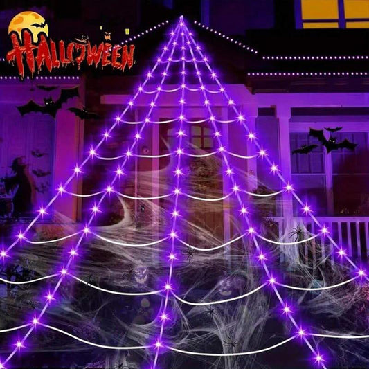 🕸️🖤 50% KORTING! Stop met het leven in een inspiratieloze kamer! Dit 5-meter spinnenweb-licht maakt van elke muur een gotisch meesterwerk – ook ná Halloween je favoriete decoratie.