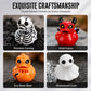 🎃💀 50% KORTING! Stop met die saaie plastic pompoenen! Deze spooky resin eendjes stelen de show – van schedel-eend tot duiveltje, zet ze neer en je huis is direct Halloween-proof.