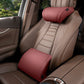 🚗💤 Universeel auto nekkussen | Ergonomisch traagschuim | PU-leer, ademend | Verstelbare banden, blijft zitten | Luxe lychee-textuur | 50% KORTING!
