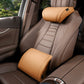 🚗💤 Universeel auto nekkussen | Ergonomisch traagschuim | PU-leer, ademend | Verstelbare banden, blijft zitten | Luxe lychee-textuur | 50% KORTING!