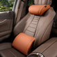 🚗💤 Universeel auto nekkussen | Ergonomisch traagschuim | PU-leer, ademend | Verstelbare banden, blijft zitten | Luxe lychee-textuur | 50% KORTING!