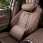 🚗💤 Universeel auto nekkussen | Ergonomisch traagschuim | PU-leer, ademend | Verstelbare banden, blijft zitten | Luxe lychee-textuur | 50% KORTING!