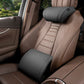 🚗💤 Universeel auto nekkussen | Ergonomisch traagschuim | PU-leer, ademend | Verstelbare banden, blijft zitten | Luxe lychee-textuur | 50% KORTING!