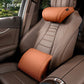 🚗💤 Universeel auto nekkussen | Ergonomisch traagschuim | PU-leer, ademend | Verstelbare banden, blijft zitten | Luxe lychee-textuur | 50% KORTING!