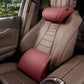 🚗💤 Universeel auto nekkussen | Ergonomisch traagschuim | PU-leer, ademend | Verstelbare banden, blijft zitten | Luxe lychee-textuur | 50% KORTING!