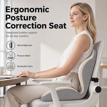 💨💪 Van kantoormarteling naar wolkcomfort – dit ademende zitkussen met 3D-vorm en holle kern ventileert, corrigeert en past in élke stoel of auto. 50% KORTING!