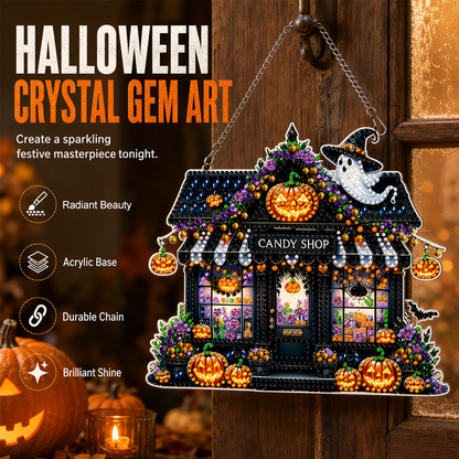 Halloween DIY Glitterkunst Hangende Ornament Kit