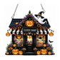 Halloween DIY Glitterkunst Hangende Ornament Kit
