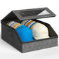 Stackable Hat Storage Box with Clear Window