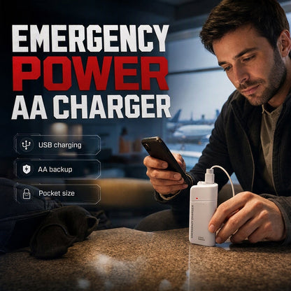 🔋🔦 50% KORTING! Nooit meer een lege telefoon in een noodgeval – deze AA-batterij powerbank geeft je overal direct stroom, mét LED-zaklamp. Eén druk en je bent weer bereikbaar!
