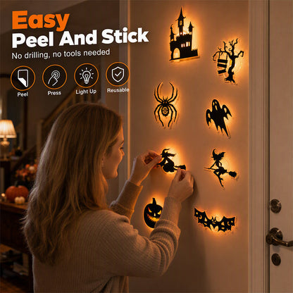🎃✨ 50% KORTING! Tover je muren in het donker om tot een spookachtig spektakel – deze glow-in-the-dark stickers plak je in seconden, geen boren, geen gedoe. Perfect voor Halloween!