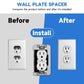 Metal Wall Plate Spacer For Uneven Electrical Outlet Boxes
