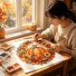 🍂🎃 50% KORTING! Nooit meer saaie herfstdecoratie! Deze DIY pompoen-diamantkrans met glinsterende steentjes maakt van je deur een blikvanger – complete set met acrylbasis en ophangketting. Knutselen wordt een feestje!