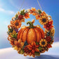 🍂🎃 50% KORTING! Nooit meer saaie herfstdecoratie! Deze DIY pompoen-diamantkrans met glinsterende steentjes maakt van je deur een blikvanger – complete set met acrylbasis en ophangketting. Knutselen wordt een feestje!