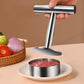 🥩🔪 Steakpers ronde burgervorm | 304 RVS, antiaanbak | Eén druk, perfecte patty | Vaatwasserbestendig | 13,2x17,5x9 cm, 364 g | 50% KORTING!