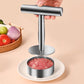 🥩🔪 Steakpers ronde burgervorm | 304 RVS, antiaanbak | Eén druk, perfecte patty | Vaatwasserbestendig | 13,2x17,5x9 cm, 364 g | 50% KORTING!