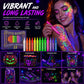 🎨💡 50% KORTING! Nooit meer onzichtbaar op een party! Deze UV-glow tattoo stiften laten je creaties oplichten onder blacklight – huidveilig, sneldrogend, en ook op glas, pompoen en steen. Word het stralende middelpunt!