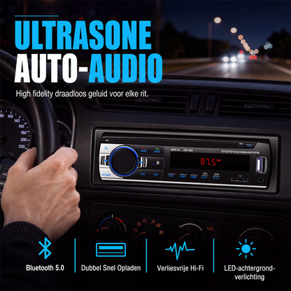 💥🎶 Van ruis naar pure sound – deze autoradio met Bluetooth 5.0 en handsfree bellen geeft je stabiele verbinding, helder geluid en twee USB-poorten. Upgrade je rit. 50% KORTING!
