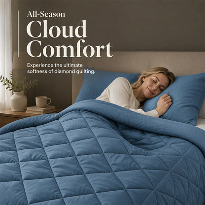 🔥🛏️ 50% KORTING! Van zweterige nachten naar droomcomfort – dit 3-delige gewatteerde dekbedset met 2 kussenslopen blijft luchtig, zacht en warm, seizoen na seizoen!