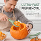 🎃🔪 50% KORTING! Nooit meer worstelen met dikke pompoenwanden of vieze handen! Deze 3-in-1 pompoensnijset met grove lepel, zaag en detailmes maakt Halloween-kunst in minuten – snel, veilig en zonder geknoei!