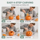 🎃🔪 50% KORTING! Nooit meer worstelen met dikke pompoenwanden of vieze handen! Deze 3-in-1 pompoensnijset met grove lepel, zaag en detailmes maakt Halloween-kunst in minuten – snel, veilig en zonder geknoei!