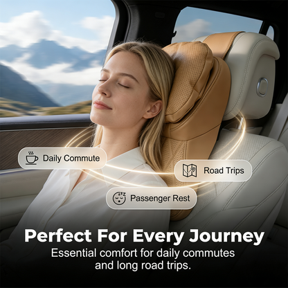 ✨💺 50% KORTING! Van gewone autostoel naar businessclass-comfort – dit 3D ergonomische nekkussen met ademend geperforeerd PU-leer en memory foam maakt elke rit zalig. 6 kleuren!