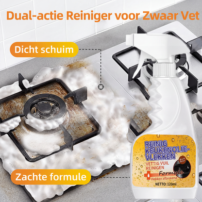 📢🔥Krachtige Keukenreiniger – Helpt Vet & Vlekken Verwijderen | Voor Kookplaten, Afzuigkappen & Tegels 🧽