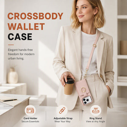 ✨👜 Van crossbody tot standaard: dit magnetische hoesje met ring en kaarthouder is je nieuwe dagelijkse metgezel – stijlvol, slank en handsfree. Nu 50% KORTING!